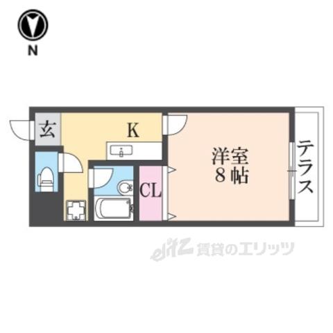 ACE2(1K/1階)の間取り写真