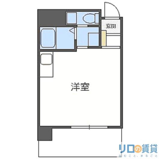ミールズ新大阪(ワンルーム/4階)の間取り写真