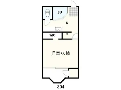 GRANLOUNGESHIMA(1K/3階)の間取り写真