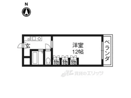 パルスピリア91(1K/3階)の間取り写真