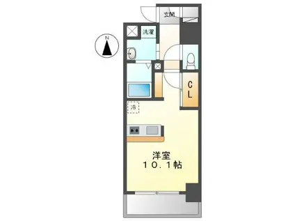 S-FORT金山(1K/11階)の間取り写真