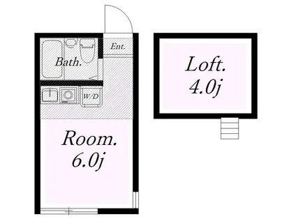 ユナイト田浦パルタージュ(ワンルーム/1階)の間取り写真