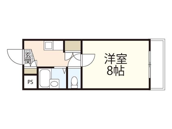 HOPE93(1K/2階)の間取り写真