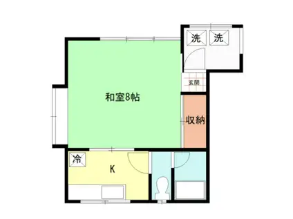 コーポみかづき(1K/2階)の間取り写真