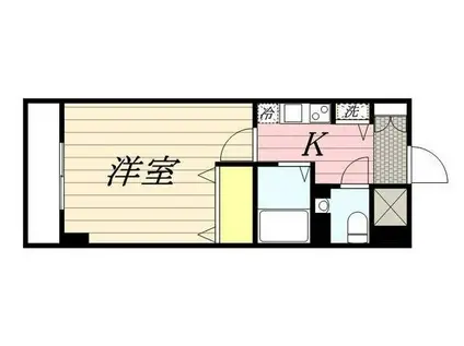 ロリエタワー川崎(1K/3階)の間取り写真