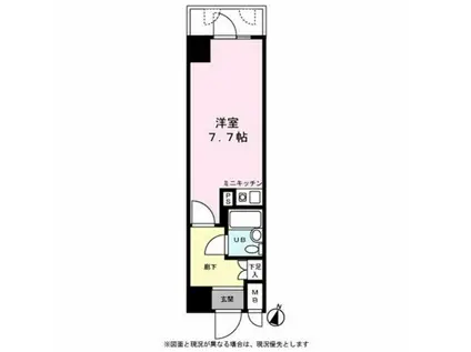 花川戸マンション(ワンルーム/7階)の間取り写真
