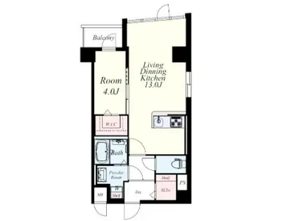 サヴィル ロウ 博多(1LDK/5階)の間取り写真