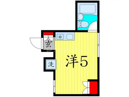 アリックスビル(ワンルーム/4階)の間取り写真