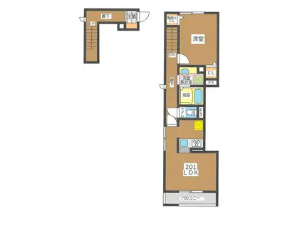 グレース洗足(1LDK/2階)の間取り写真