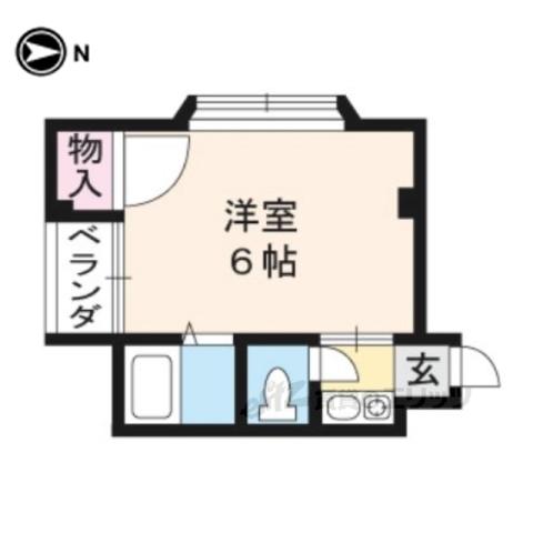 レジデンス陽明(1K/1階)の間取り写真