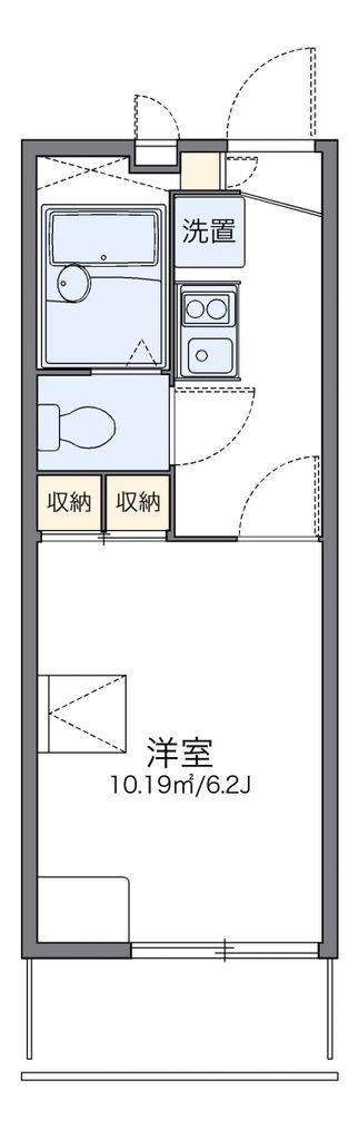 レオパレスニュー千葉ハイツ A(1K/3階)の間取り写真