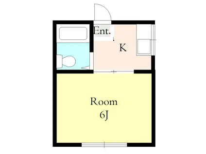 パールハイツ(1K/1階)の間取り写真