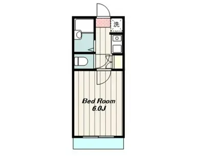 サンパレスA(1K/2階)の間取り写真