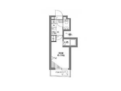 グランアセット大塚S(1K/4階)の間取り写真
