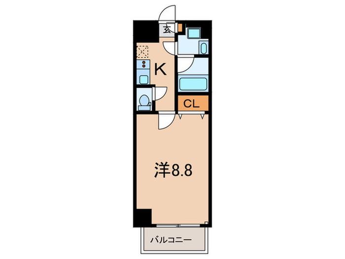 GRAN REST 文京茗荷谷(1K/3階)の間取り写真