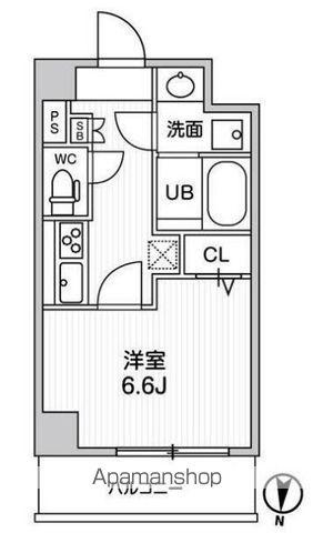 ROOTS RYOGOKU(1LDK/5階)の間取り写真