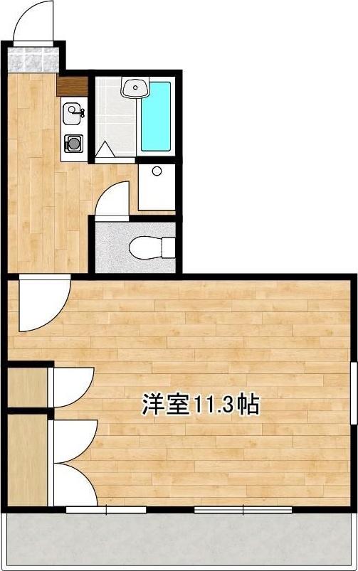 セントラル新南部壱番館(1K/2階)の間取り写真