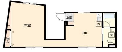 GLANZ池袋(1DK/5階)の間取り写真