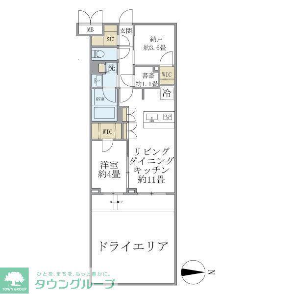 LA PERLA JIYUGAOKAII(1SLDK/1階)の間取り写真