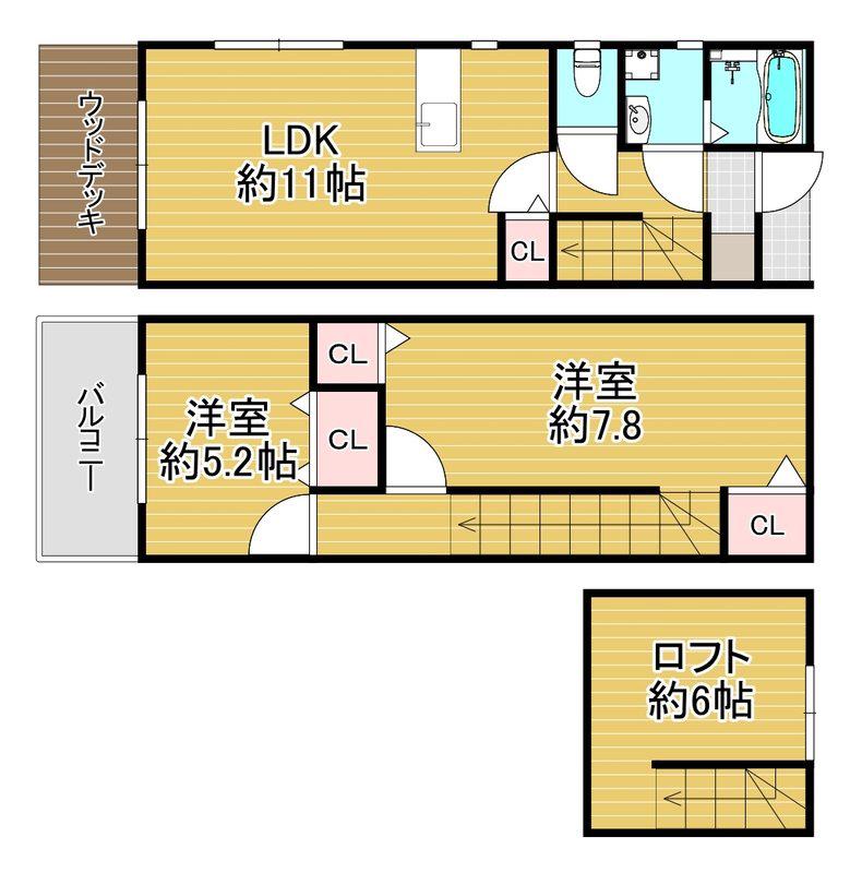 RTテラス南庄(2LDK/1階)の間取り写真