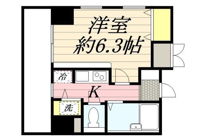 HF南麻布レジデンス(1K/11階)の間取り写真
