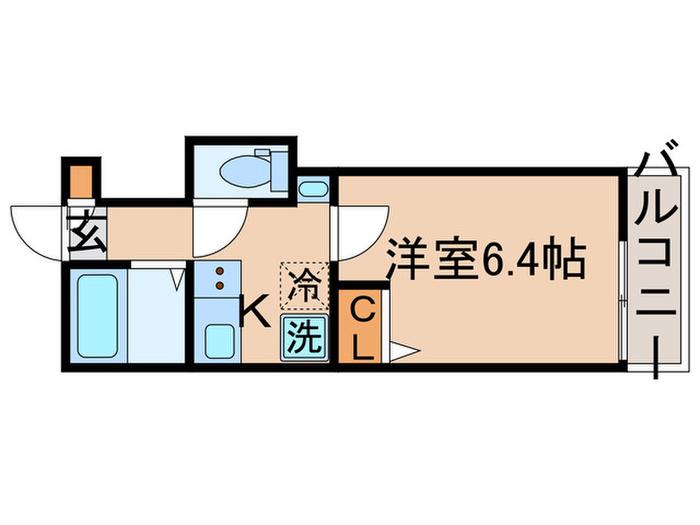 ハーモニーステージ金町(1K/2階)の間取り写真