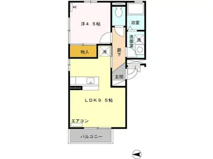 OWL HOUSE(1LDK/3階)の間取り写真