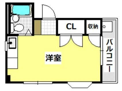 メゾン・デュ・IJC-I(ワンルーム/3階)の間取り写真