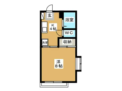 アーバンハイツ中葛西(1K/2階)の間取り写真