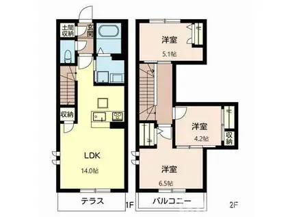 GRAND BRILLER(3LDK/1階)の間取り写真