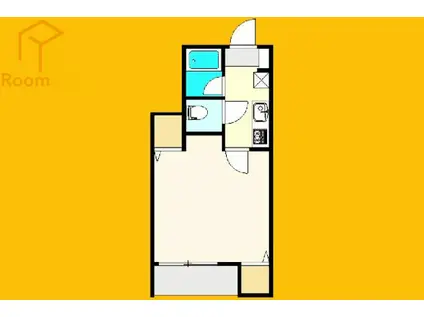 ルース321(1K/1階)の間取り写真