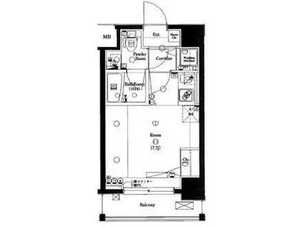 L-FLAT 板橋区役所前(1K/6階)の間取り写真