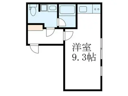 PASEO都立大学 サウス(ワンルーム/2階)の間取り写真