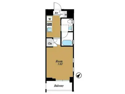 フォルティス大森(1K/3階)の間取り写真