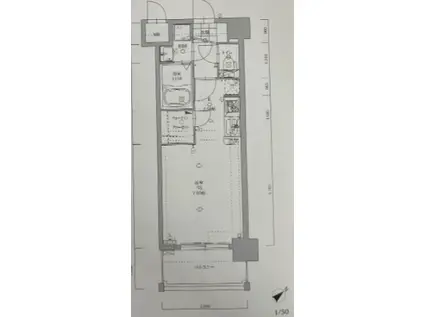 ラ ファセ エクセレンシア呉服町(1K/3階)の間取り写真