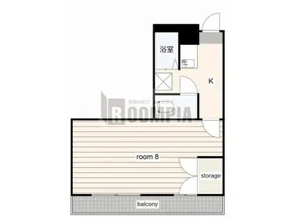アドバンスシンデン(1K/1階)の間取り写真