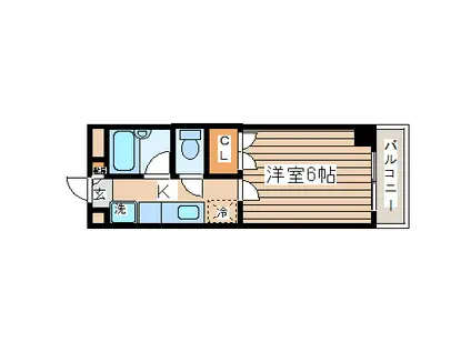 アーバンヒルズ柏木(1K/3階)の間取り写真