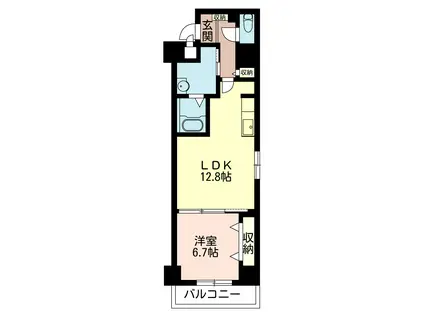 ロイヤルハウス日本橋(1LDK/5階)の間取り写真