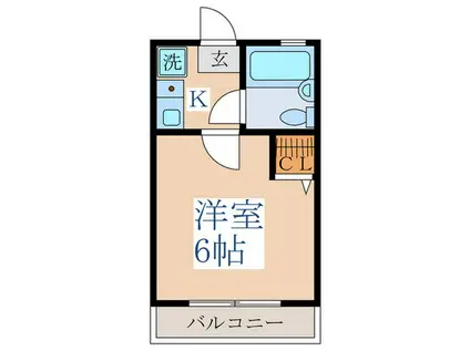 コート阿佐谷(1K/2階)の間取り写真