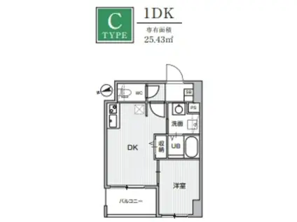 WEAVE PLACE -OMORI大森(1K/3階)の間取り写真