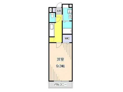 クラリス(1K/2階)の間取り写真