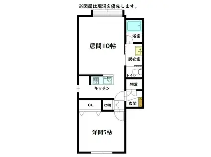 MYM25(1LDK/1階)の間取り写真