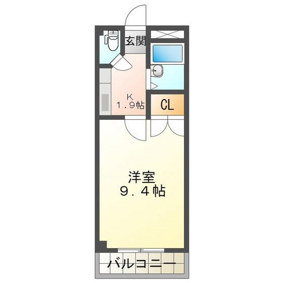 アネックス鈴木III(1K/2階)の間取り写真