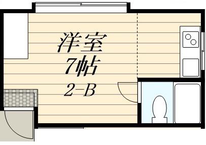 アーバンハイツ(ワンルーム/2階)の間取り写真