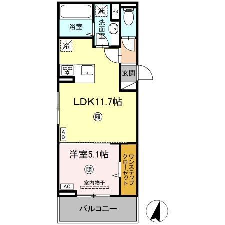 グレースメゾンコンフォートメゾン コンフォートメゾン(1LDK/3階)の間取り写真