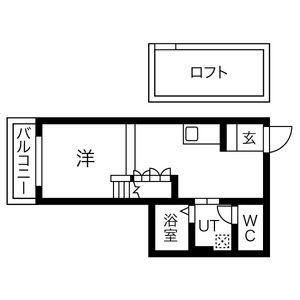 CIELO VISTA(1K/1階)の間取り写真