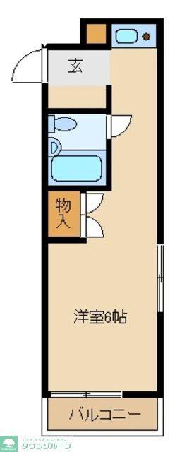オラシオン花小金井(1K/4階)の間取り写真