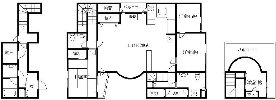 桜台コートハウス(4LDK/1階)の間取り写真