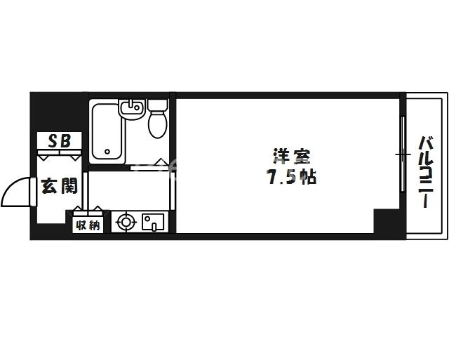 センチュリーパークユニ東梅田(1K/9階)の間取り写真