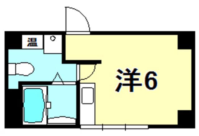 富士ビル(ワンルーム/2階)の間取り写真